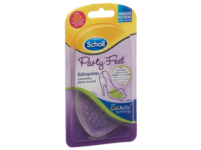 SCHOLL Party Feet coussinets plante pied 1 paire