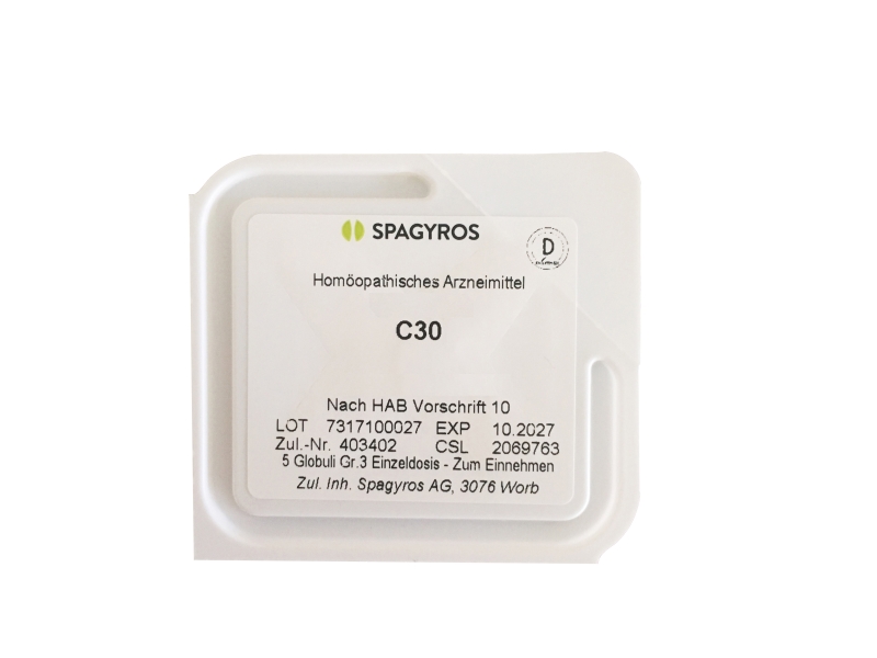 SPAGYROS chamomilla globules 30 C easyclick 1 dose