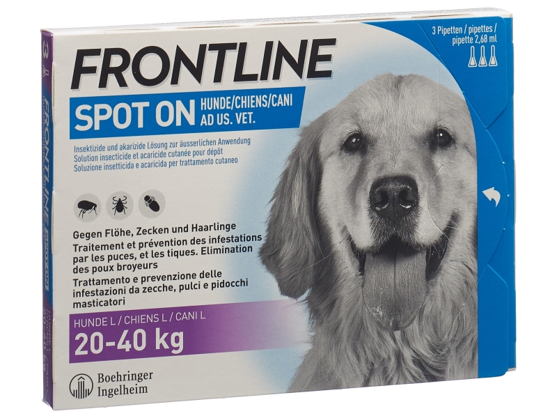 FRONTLINE Spot On Hund L Liste D 3 x 2.68 ml
