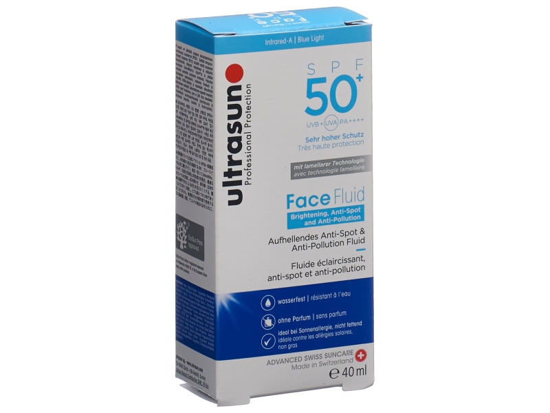 ULTRASUN Face Fluid Bright&Anti-Pollu SPF50+ 40 ml