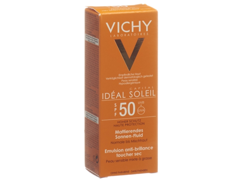VICHY Idéal Soleil Emulsion anti-brillance touché sec SPF50 50 ml