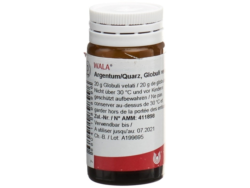 WALA argentum/quarz globules flacon 20 g