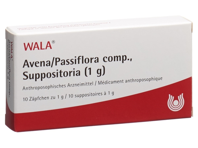 WALA avena/passiflora comp. suppositoires enfant 10 blister 1 g