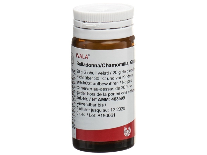 WALA belladonna/chamomilla globules 20 g