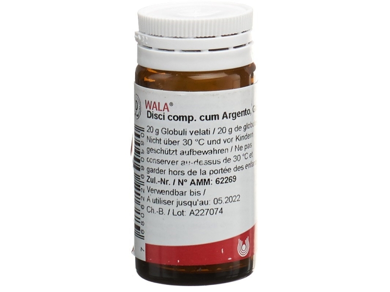 WALA disci comp. cum argento globules flacon 20 g