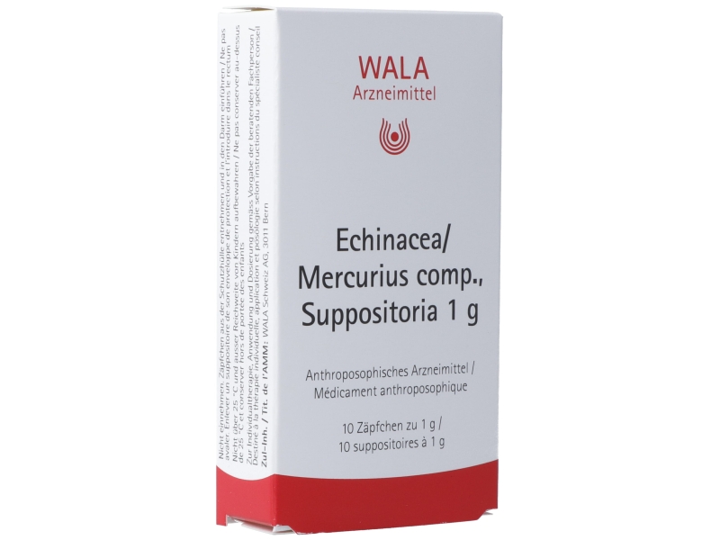 WALA echinacea/mercurius comp. suppositoires enfant 10 x 1 g
