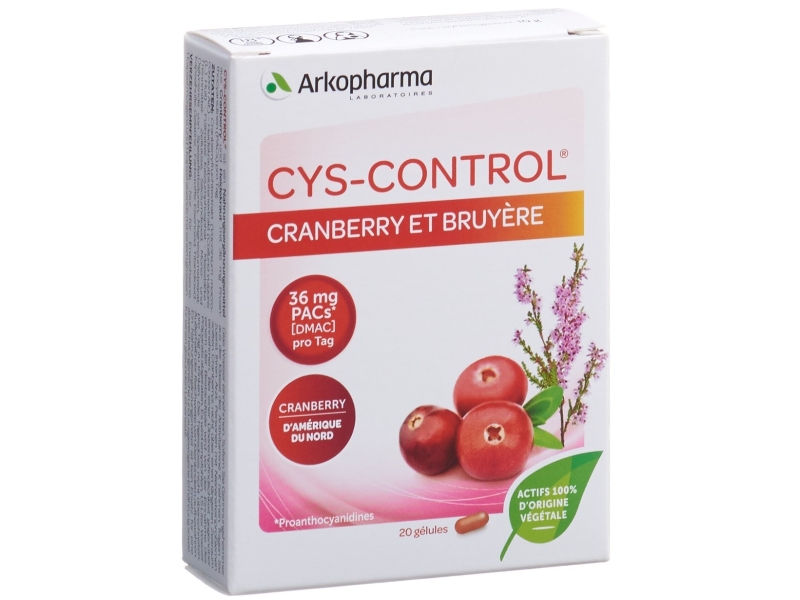 CYS-CONTROL Cranberry et Bruyère 20 capsules