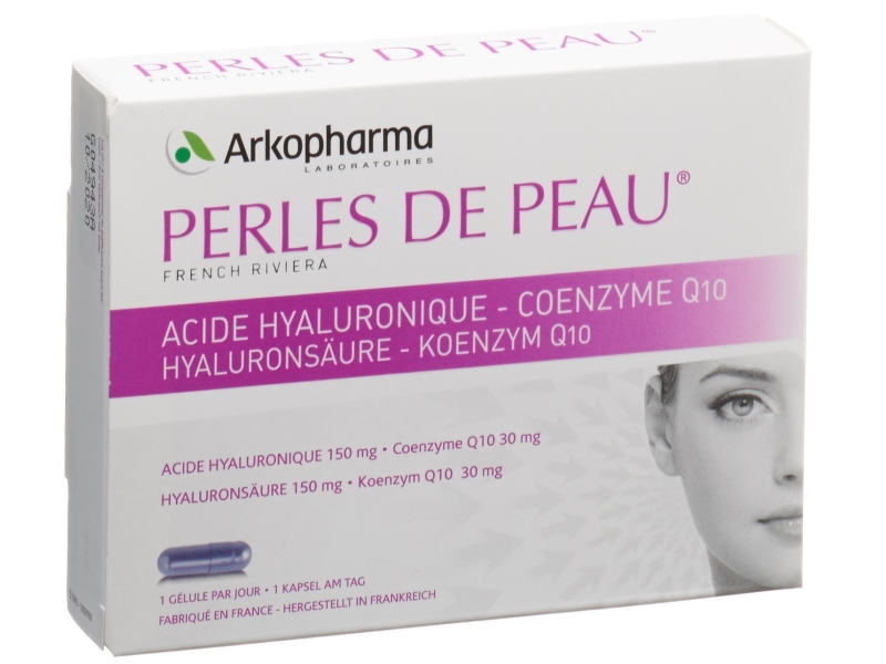 PERLES DE PEAU Acide Hyaluronique et Coenzyme Q10 30 capsules