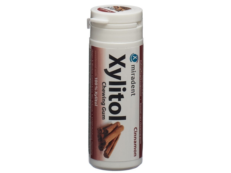 MIRADENT Xylitol chewing gum cannelle 30 pièces