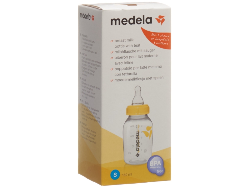 MEDELA Milchflasche 150ml mit Sauger S 0-3 Monate