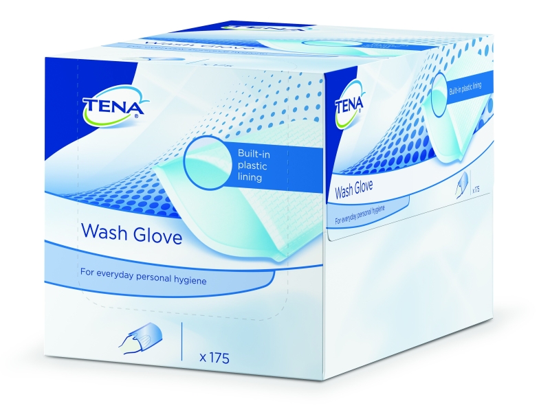 TENA Wash Glove avec film 175 pièces