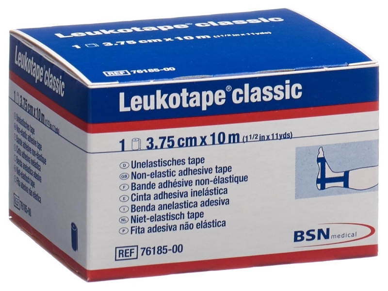 LEUKOTAPE Classic bande adhésive 10m x 3.75cm bleu