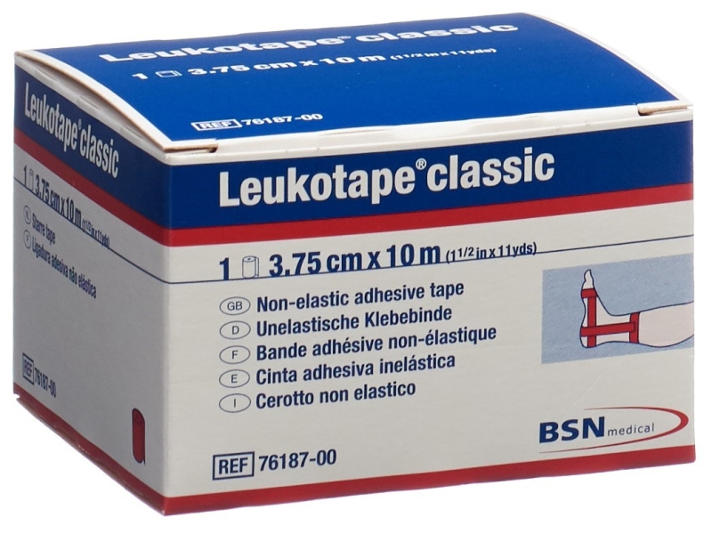 LEUKOTAPE Classic bande adhésive 10m x 3.75cm rouge