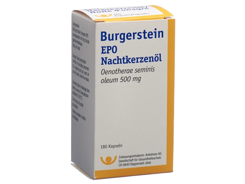 BURGERSTEIN Epo capsules 500mg 180 pièces
