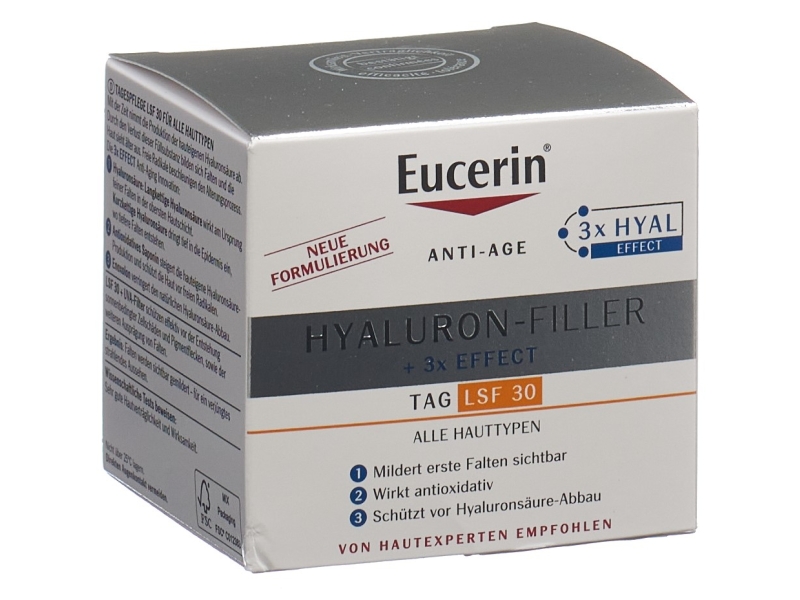EUCERIN Hyaluron Filler jour tous types de peaux + SPF30 50 ml