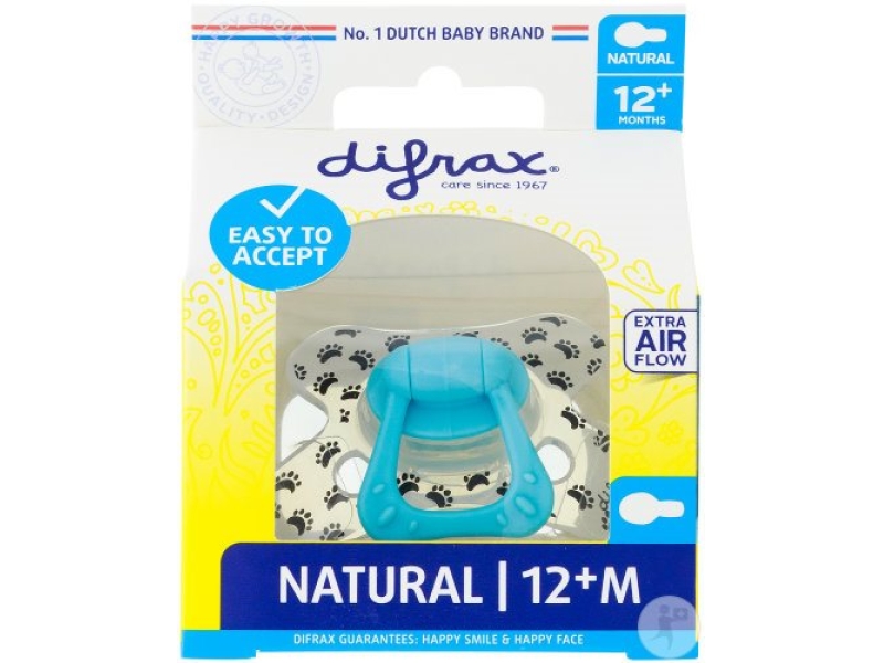 DIFRAX sucette Natural 12+m silicone