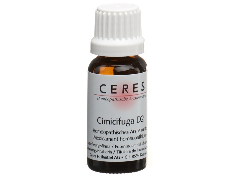 CERES Cimicifuga 2 D dilution 20ml