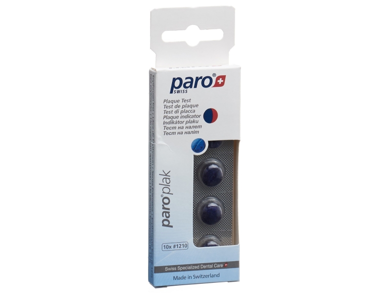PARO Plak 2-Farben Tabletten rot/blau 10 Stk 1210