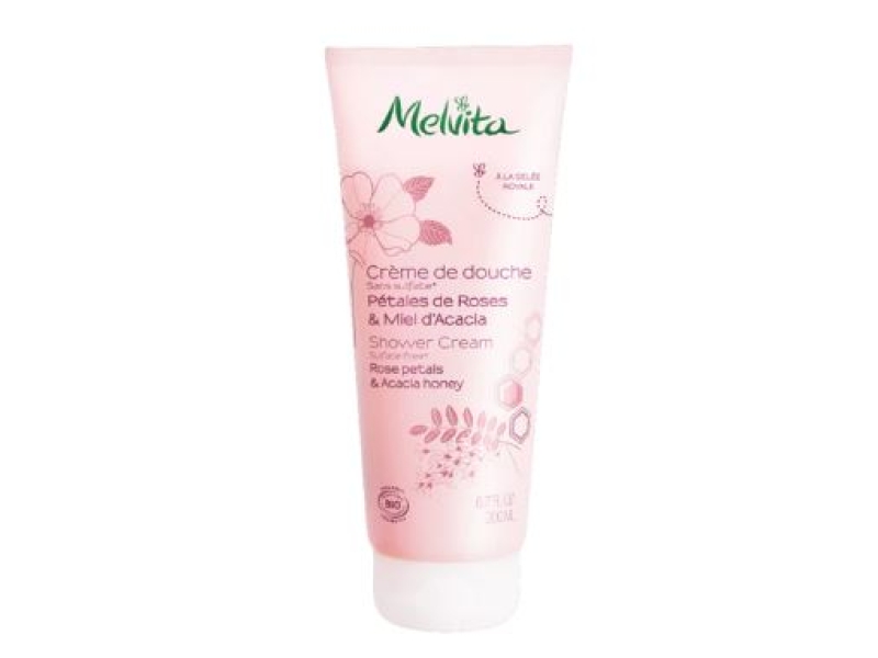 MELVITA Corps crème de douche Pétales Rose & Acacia 200 ml