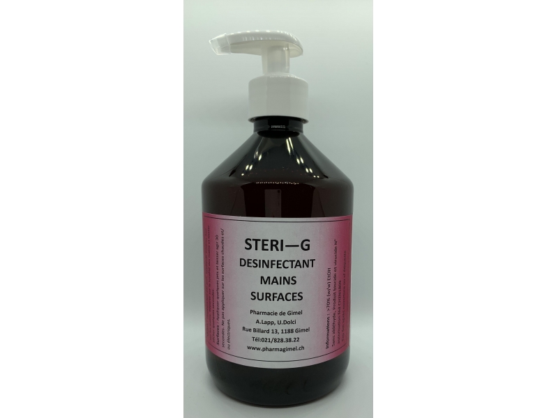 STERI-G Désinfectant flacon pompe 500 ml