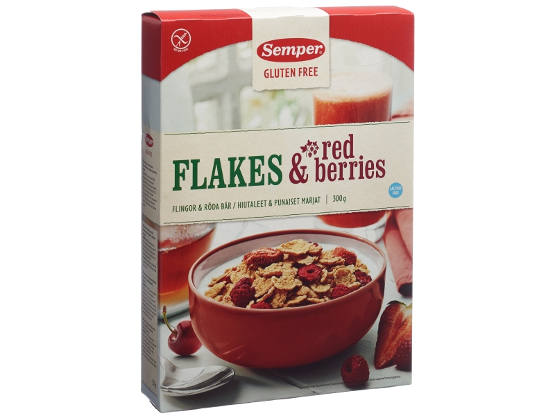 SEMPER flaconakes Red Berries sans gluten 300 g