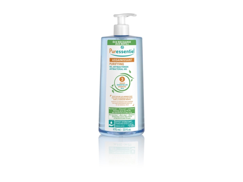 PURESSENTIEL Gel antibactérien assainissant aux 3 huiles essentielles 975 ml