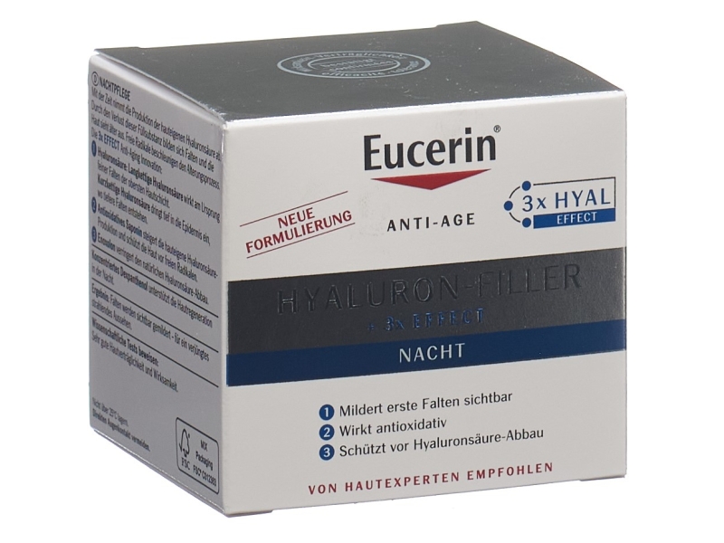 Eucerin Hyaluron Filler Pelle secca per la cura notturna 50 ml