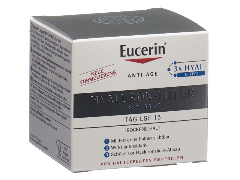 Eucerin Hyaluron Filler Cura della pelle secca 50 ml