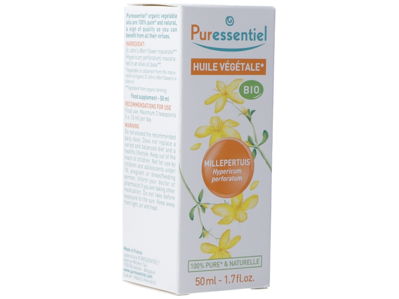 PURESSENTIEL huile végétale millepertuis bio 50 ml
