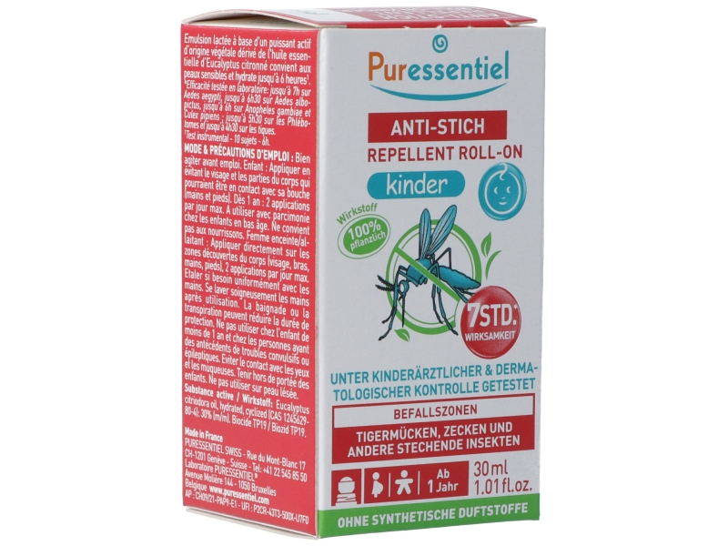 PURESSENTIEL roller répulsif anti-pique enf 30 ml