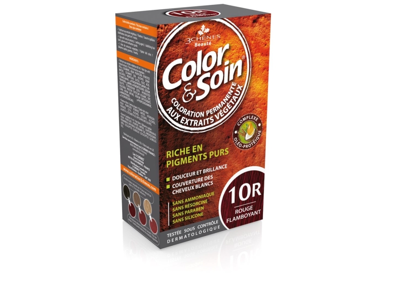 COLOR & SOIN Coloration 10R rouge flamboyan 135 ml