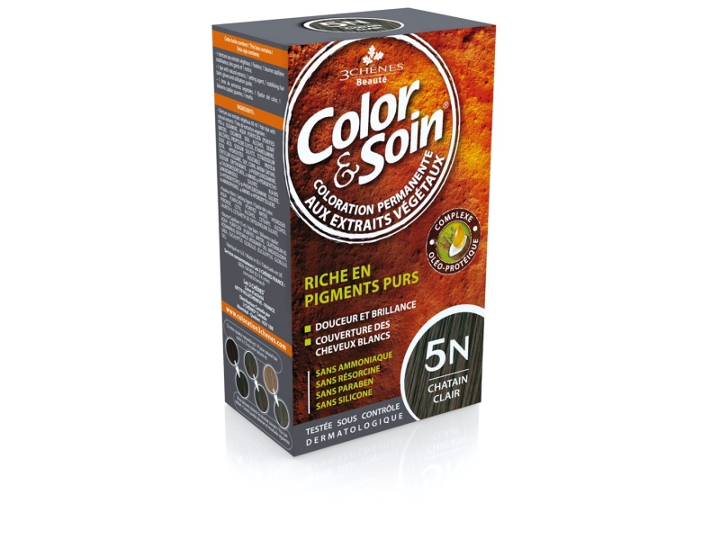 COLOR & SOIN Coloration 5N châtain clair 135 ml