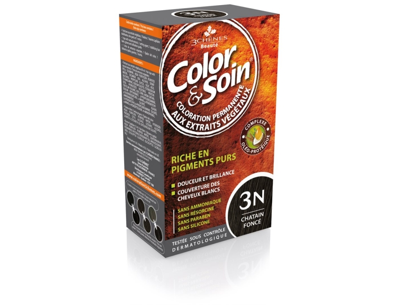 COLOR & SOIN Coloration 3N châtain foncé 135 ml