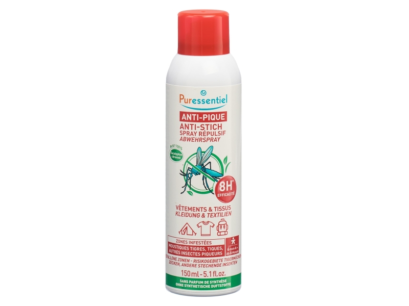 PURESSENTIEL spr répul anti-pique vêtements 150 ml