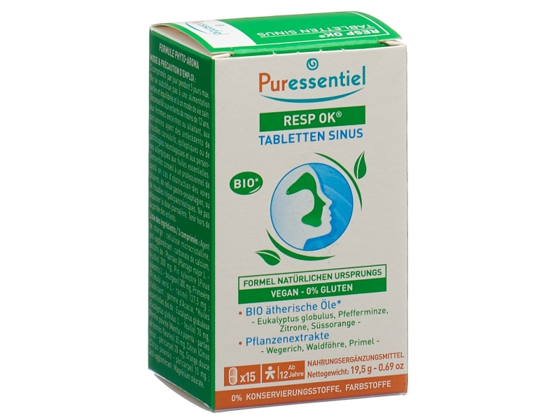 PURESSENTIEL respiratoire cpr sinus bte 15 pce