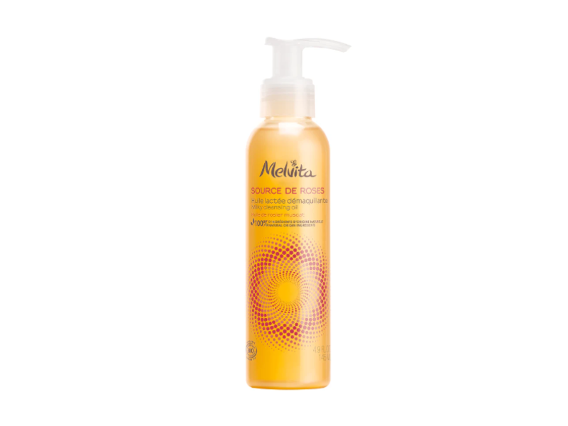 MELVITA source de roses huile lactée démaquillante 145 ml