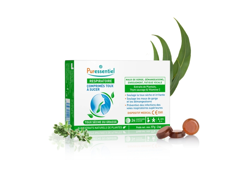PURESSENTIEL cpr sucer toux 24pce