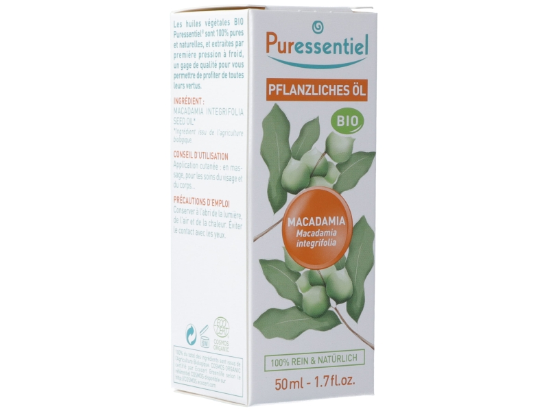 PURESSENTIEL huile végétale macadamia bio 50ml
