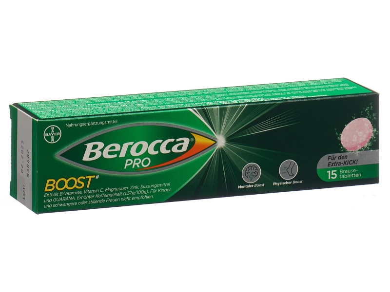 BEROCCA Boost comprimés effervescents 15 pièces