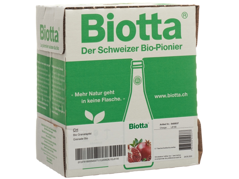 BIOTTA Granatapfel Bio 6 Fl 5 dl