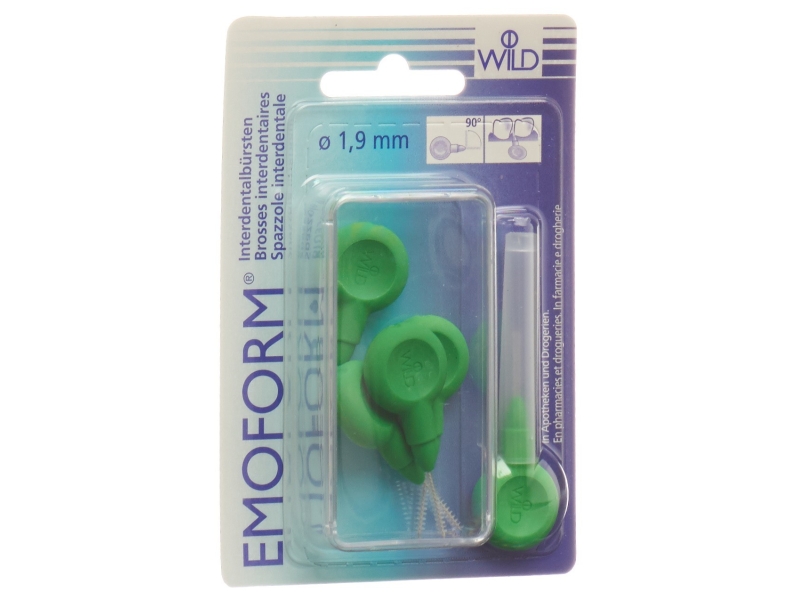 EMOFORM brosse interdentaire 1.9mm vert clair 5 pièces