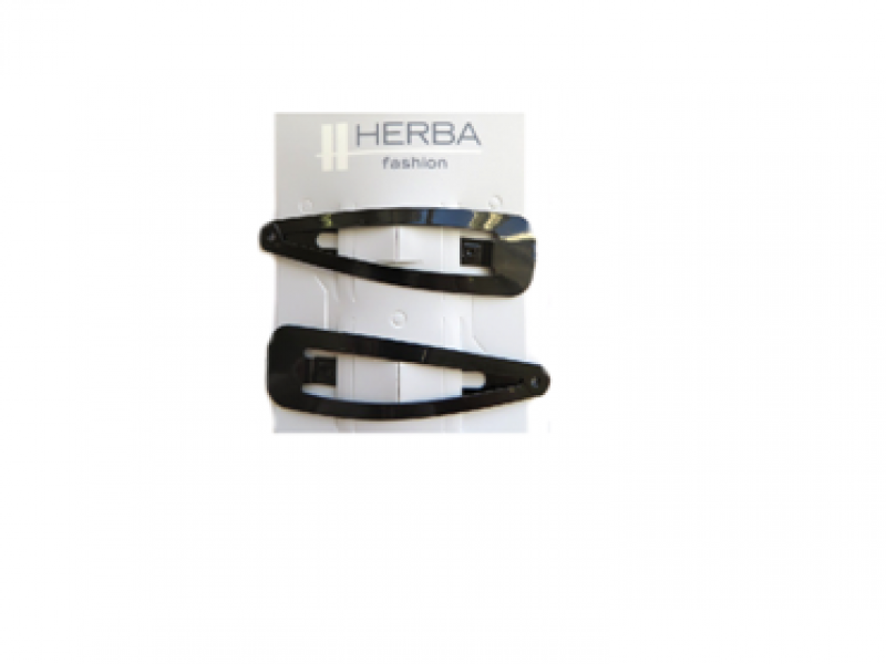 HERBA clic-clac 6.8cm noir 2 pièces
