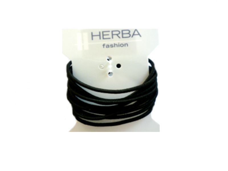 HERBA élastique 4.2cm grande noir 16 pièces