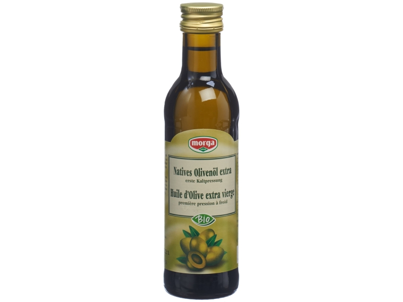 MORGA huile d'olive pressée à froid bio flacon 1.5 dl
