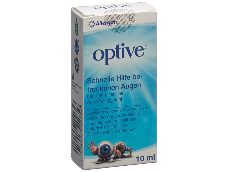 OPTIVE gouttes ophtalmiques lubrifiant et osmoprotect 10 ml