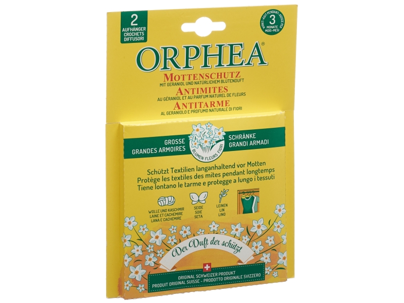 ORPHEA Mottenschutz Aufhänger Blütenduft 2 Stk