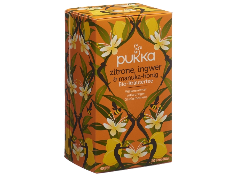 PUKKA Zitrone Ingwer&Manuk Honig Tee Bio Beutel 20 Stück